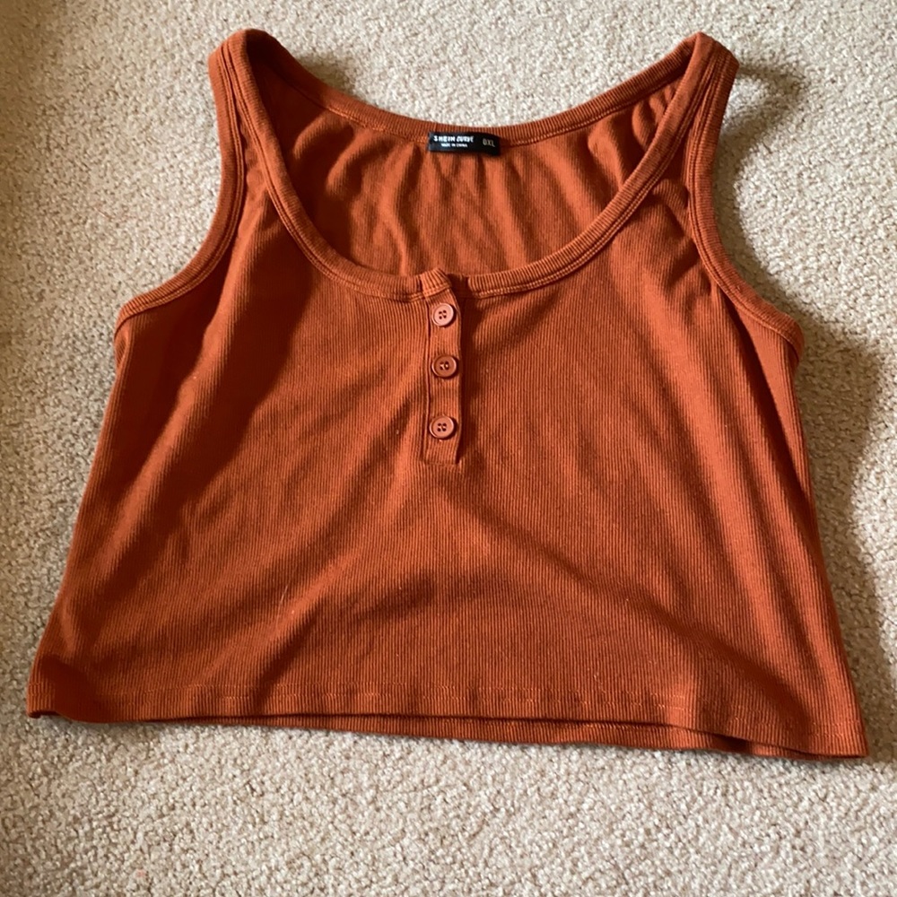 orange crop top size:0XL